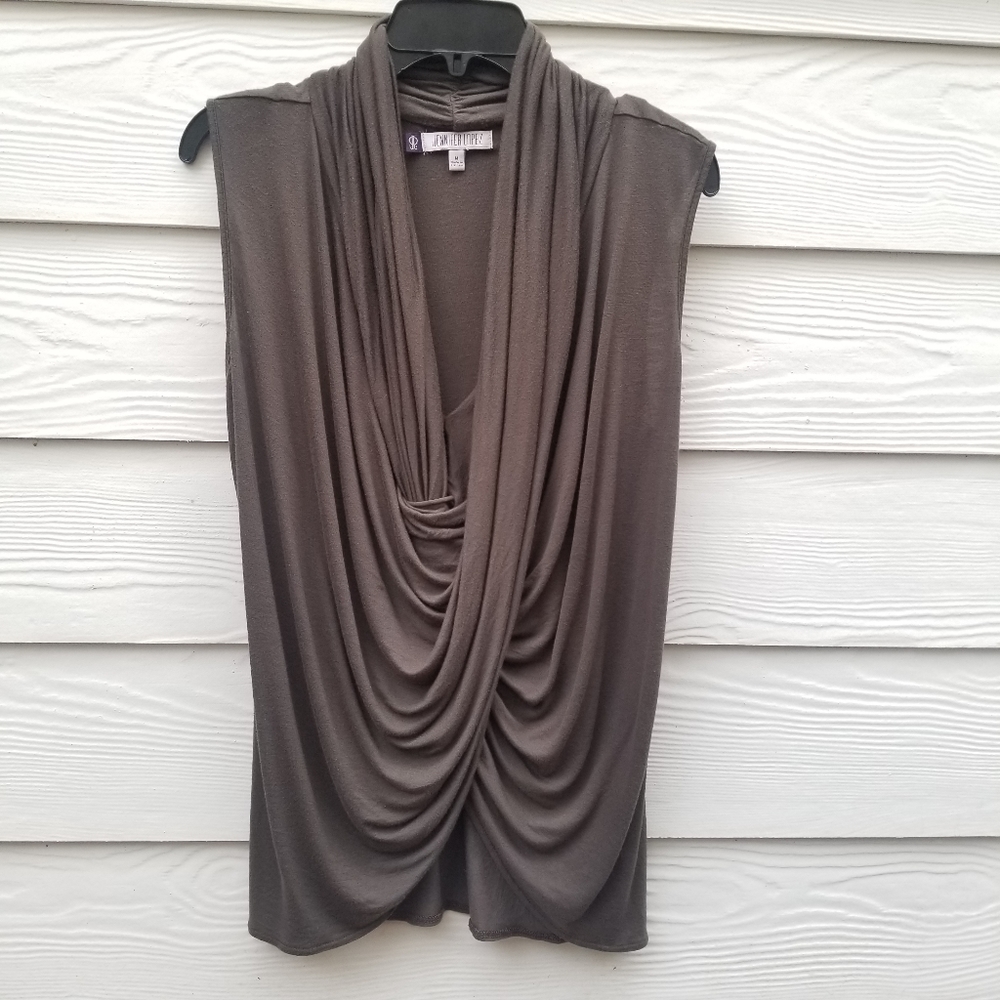 M Drapy grayish top